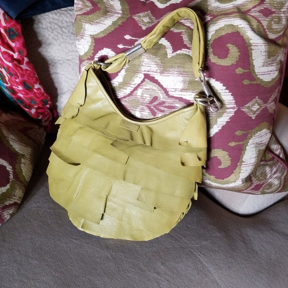 lime green ysl bag